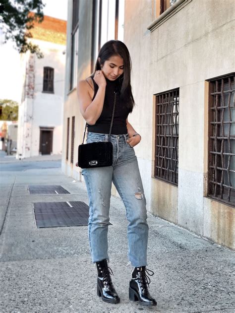 12 Ways To Wear Combat Boots Youll Fall In Love Straight Leg Jeans