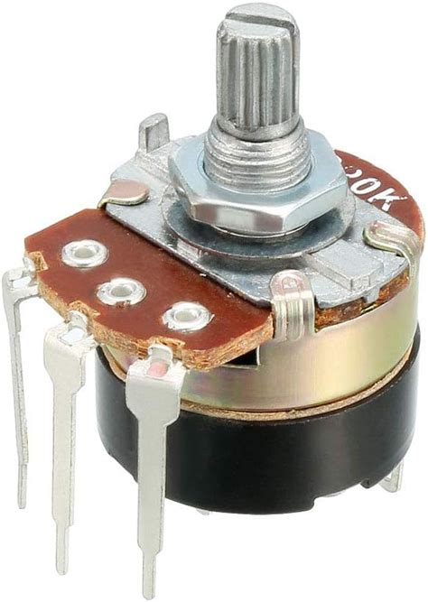 Amazon Uxcell K Ohm Variable Resistors Single Turn Rotary Carbon