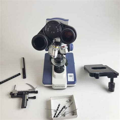 Amscope B120c Compound Microscope 40x 2500x Led Stage Repair Ebay