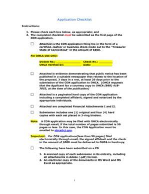 Fillable Online Ct Example Of A Con Application Packet Ct Gov Ct