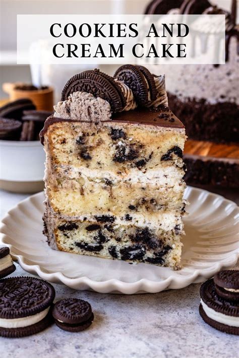 Cookies And Cream Cake Recipe In 2024 Cookies And Cream Cake Cookies And Creme Cake