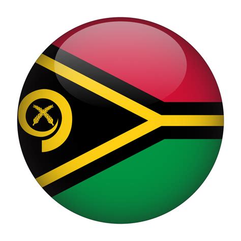 Vanuatu D Rounded Flag With Transparent Background Png