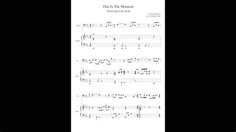 This Is The Moment From Jekyll And Hyde Cello And Piano Sheet Music Youtube