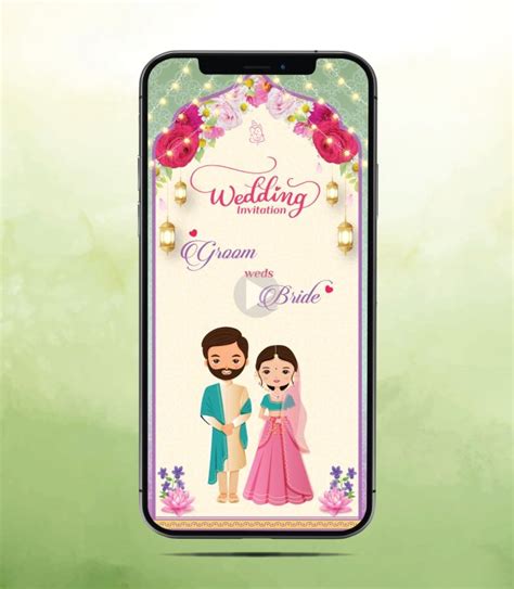 Floral Wedding Invitation Video Template