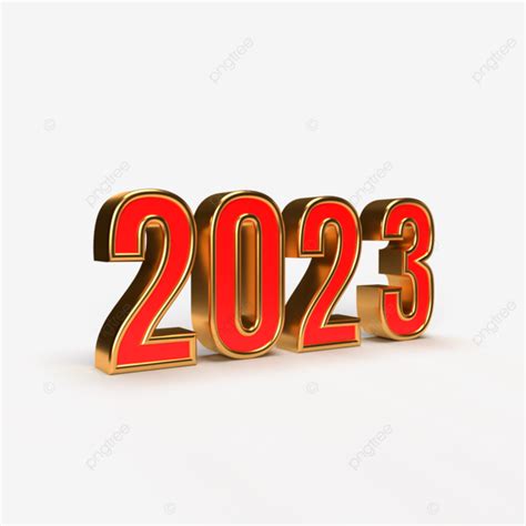 3d Gold And Red Happy New Year 2023 3d Gold And Red 2023 Creative 3d