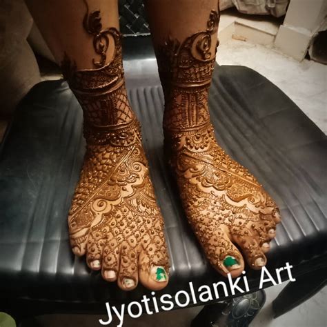 Jyotisolanki325 Bridal Mehndi Feet Design I Completed