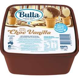 Bulla Real Dairy Chocolate Vanilla Tub L Woolworths