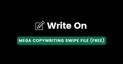 Mega Copywriting Swipe File Free