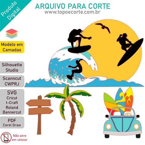 ARQUIVO Topo De Bolo Praia Surf Fusca Topo E Corte