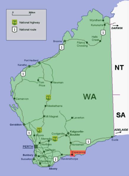 File Esperance Location Map In Western Australia Png