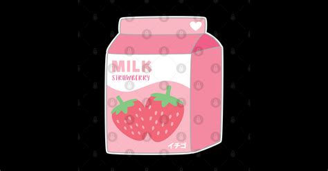 Strawberry Milk Carton Kawaii Cute Strawberries Strawberry Milk