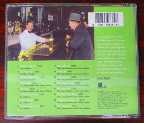 Irish Drinking Songs The Clancy Brothers The Dubliners Cd