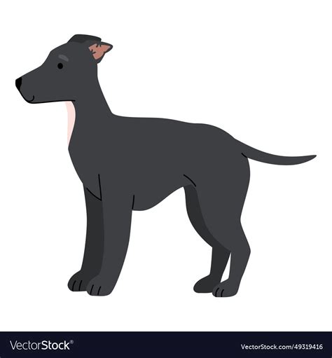 Dog side view Royalty Free Vector Image - VectorStock