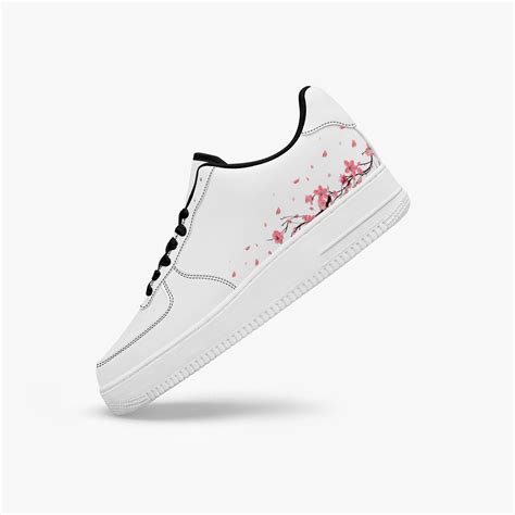 Air Force Custom Shoes Cherry Blossom Pink Flower Floral Sneakers White Af1 Kicks Etsy