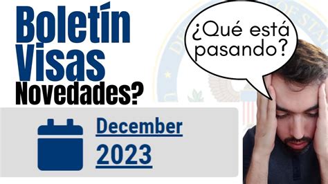 Boletín De Visas Diciembre 2023 ¡qué Frustración Youtube