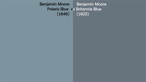 Benjamin Moore Polaris Blue Vs Britannia Blue Side By Side Comparison