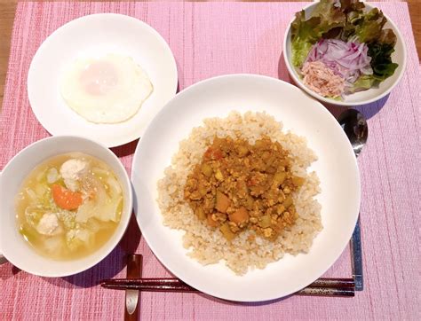 栄養バランスのよい腸活根菜ドライカレー食事献立・食物繊維について 管理栄養士 トモとものうようこのブログ