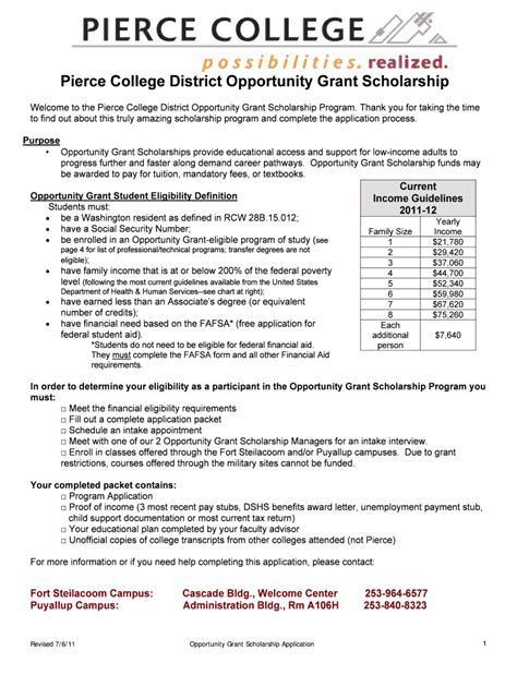 Fillable Online Pierce Ctc Welcome To The Pierce College District