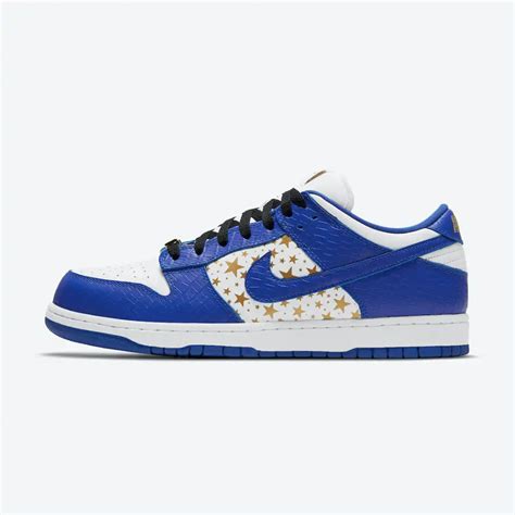 Supreme X Nike Sb Dunk Low Hyper Royal Droper