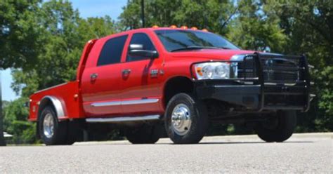 Sell Used 2008 Dodge Ram 3500 4x4 Western Hauler Cm Flatbed 67l Diesel