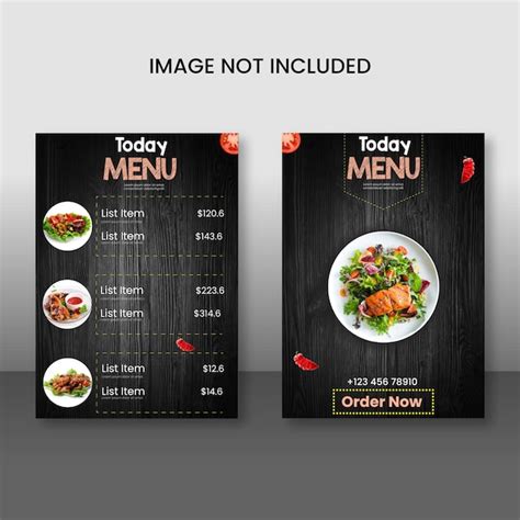 Premium Vector Food Restaurant Menu Design Template