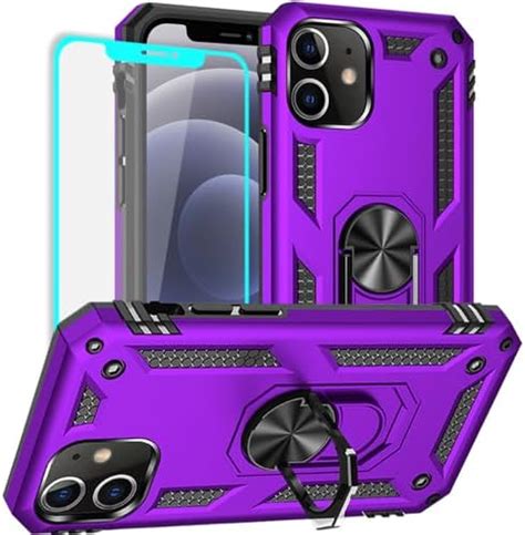 Yiakeng For Iphone 12 Case Iphone 12 Pro Case With Screen Protector Military Grade