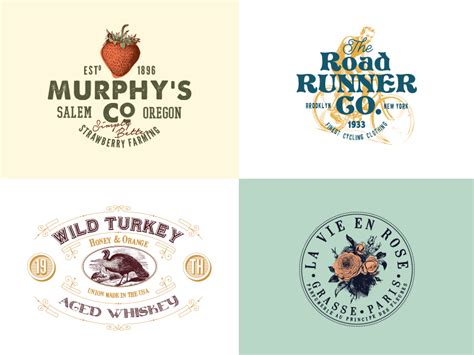 Vintage Logo Templates Vol By Liviu Antonescu On Dribbble