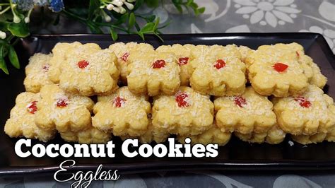 Deepavali Cookies Eggless Coconut Cookies Biskut Kelapa Tanpa Telur