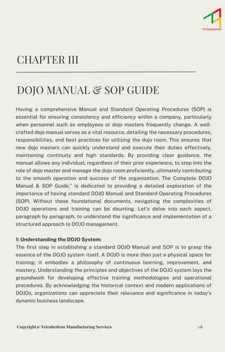 Dojo Training Room Training Dojo Ppt Pdf