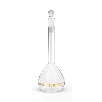 Borosil Volumetric Class B Flask With Interchangeable Stopper