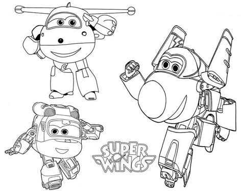 Super Wings Transforming Coloring Pages - Coloring Pages
