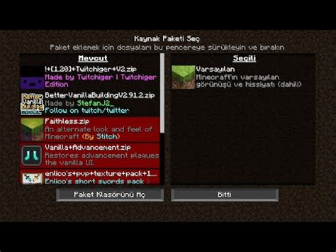 Texture Resource Pack Kaynak Paketi Nas L Y Klenir Legacy