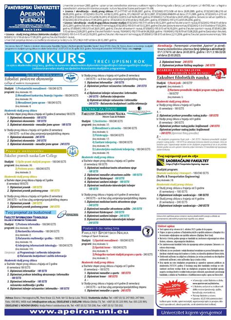 Javni Konkurs Za Izbor Nastavnika I Saradnika Panevropski Univerzitet