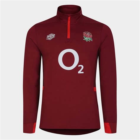 Umbro England Rugby 2023 Mid Layer Mens Red/Scarlet, £14.00