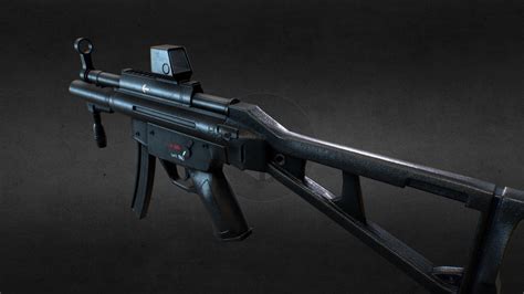 Hk Mp5 Submachine Gun Free 3d Model Max Open3dmodel 34681 - Bank2home.com