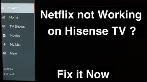 Netflix Not Working On Hisense Smart TV Fix It Now YouTube