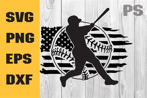 Us Baseball Player Svg Baseball Player Graphic By Ilukkystore