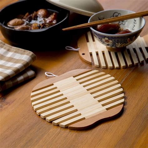 Japanese Style And Wind Creativity Bamboo Insulation Mat Pot Mat Anti