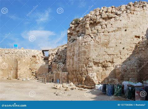 Ruins of Herodium or Herodion, the Fortress of Herod the Great Stock Photo - Image of judea ...