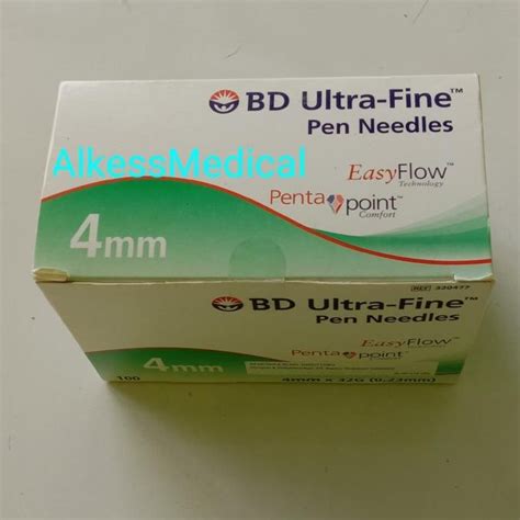 Jual Bd Micro Fine Ultra Jarum Insulin Pen Needle 4Mm X 32G 0 23Mm