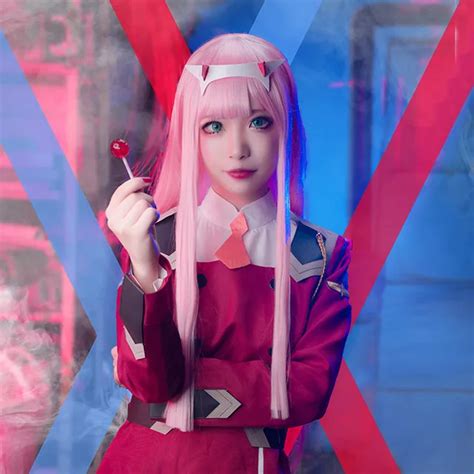 Hot Zero Two Darling In The Franxx 02 Combat Dress Suit Red Halloween