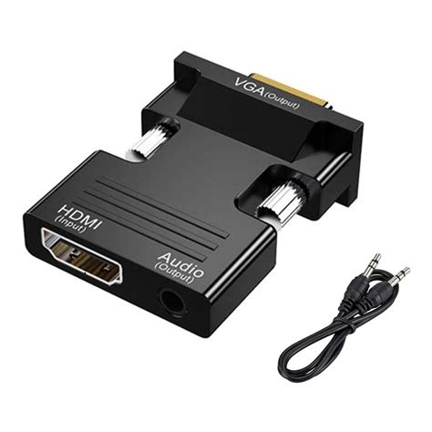 Cabo Conversor Hdmi F Mea Para Vga Macho C Udio Shopee Brasil