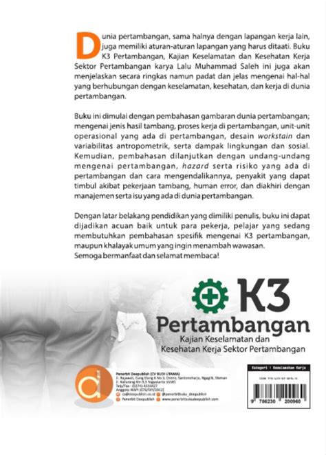 Buku K Pertambangan Kajian Keselamatan Dan Kesehatan Kerja Sektor