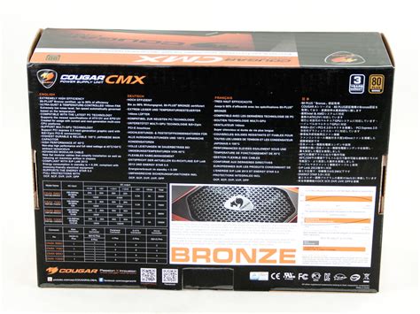 Cougar CMX V3 Series 850 W Review - Packaging, Contents & Exterior ...