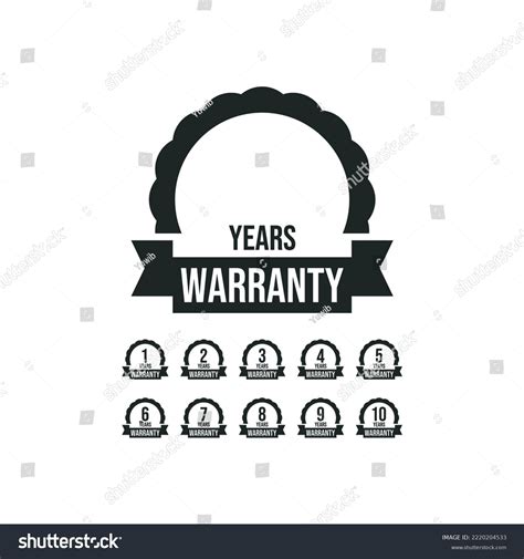 Years Lifetime Warranty Label Icon Set Stock Vector Royalty Free 2220204533 Shutterstock