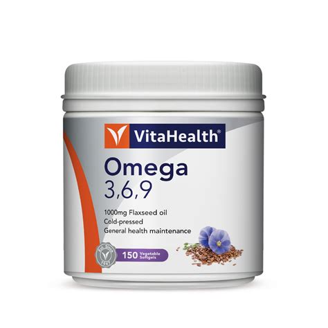 VITAHEALTH OMEGA 3 6 9 150 VEG SOFTGELS LONG EXPIRY ORIGINAL