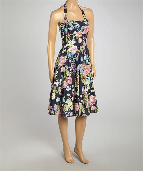 Loving This Aryeh Navy Pink Floral Halter Dress Women On Zulily