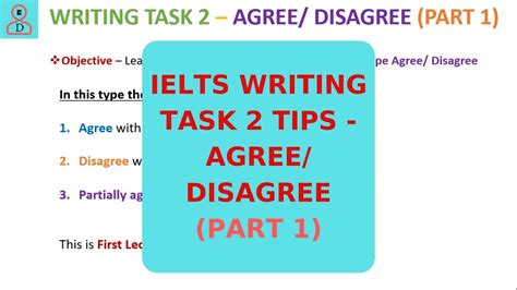 Ielts Writing Task Agree Disagree Part Youtube