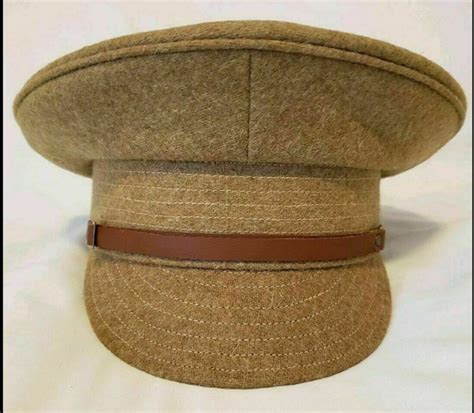 Ww1 Uk British Army Military Officers Enlisted Trench Wool Visor Hat Cap Wish