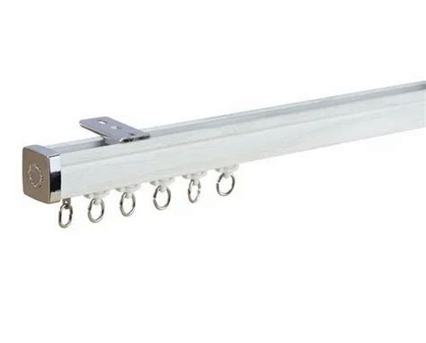 Aluminium White Motorised Curtain Track For Hotel Shape Straight At